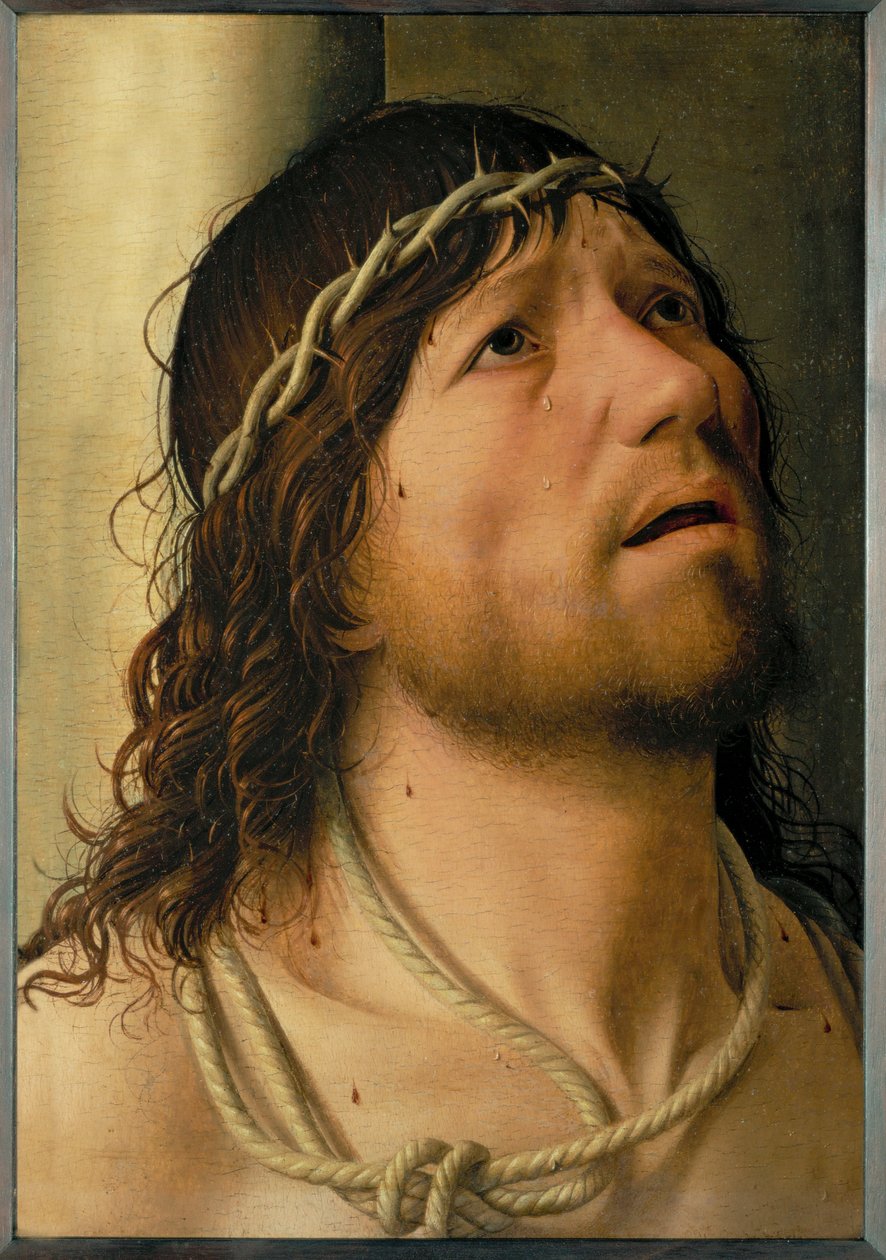 Kristus pylväässä (öljy puulle) tekijältä Antonello da Messina