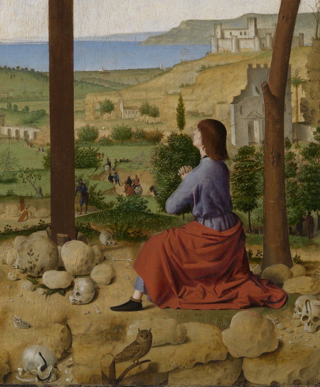 Kreuzigung, Maria ja Johannes tekijältä Antonello da Messina