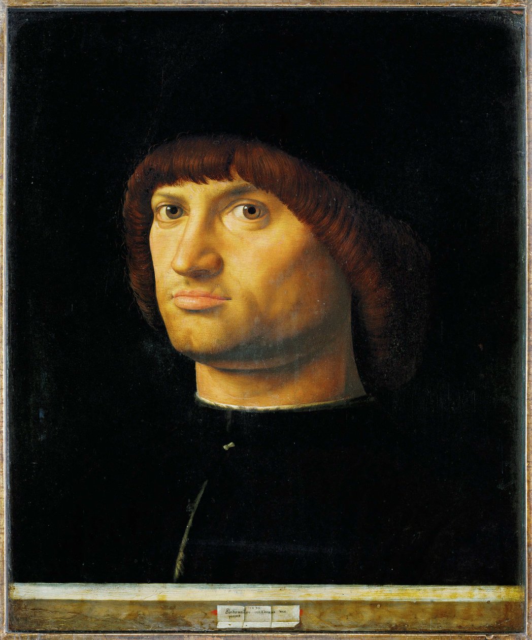 Miehen muotokuva, Il Condottiere (Condottiere) tekijältä Antonello da Messina