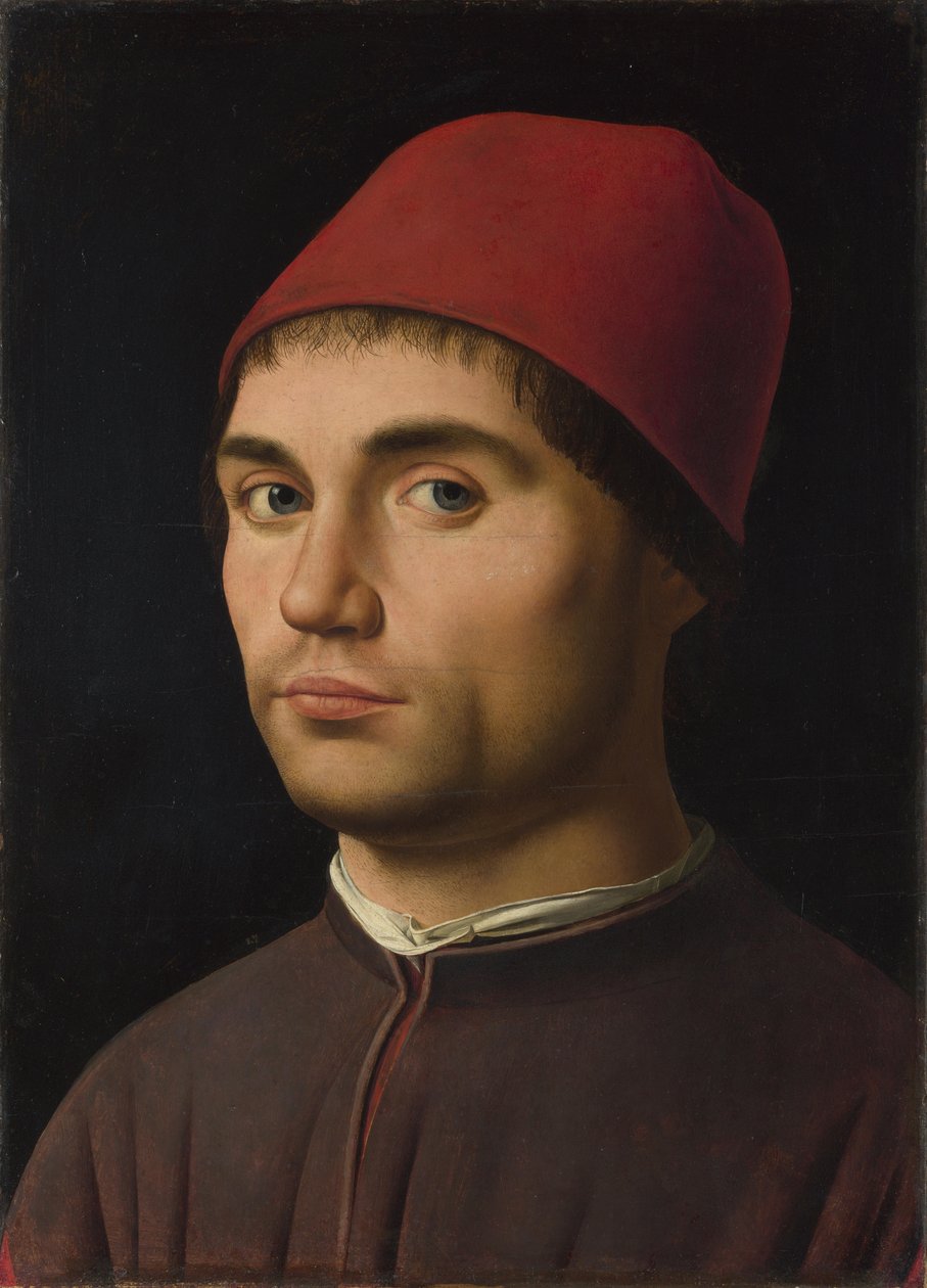 Miehen muotokuva, n. 1475 tekijältä Antonello da Messina