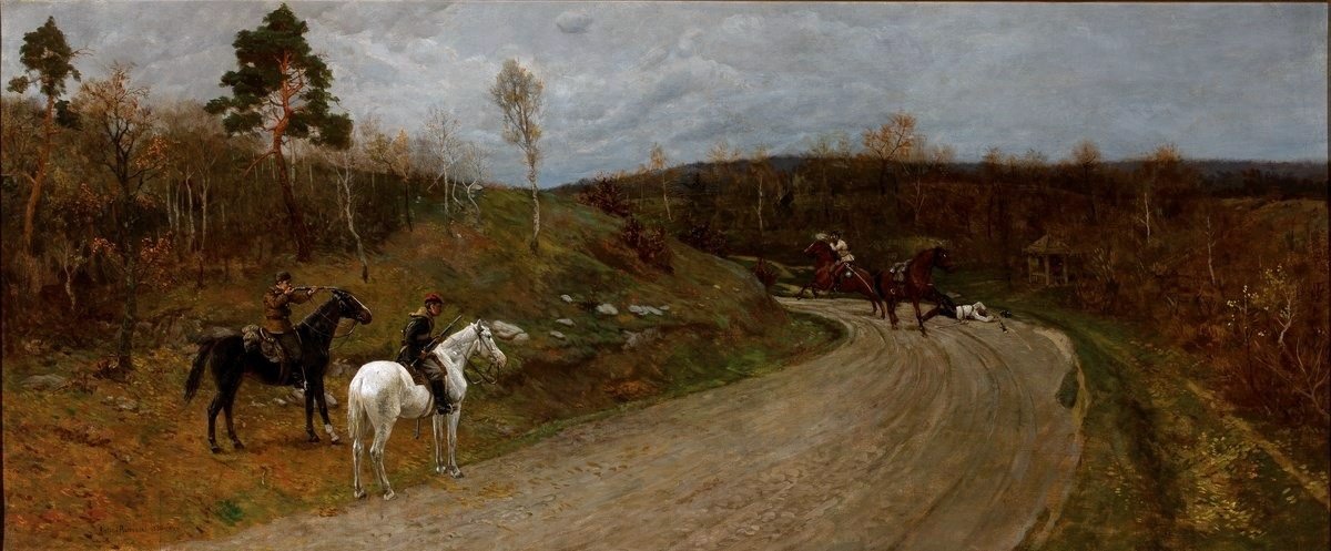Kohtaus vuoden 1863 kansannoususta. tekijältä Maksymiljan Antoni Piotrowski