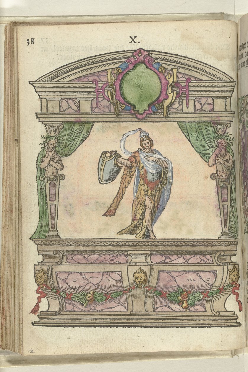 Kohtaus varovaisuuden personifikaatiosta (Prudentia), 1578 tekijältä Antoni van Leest