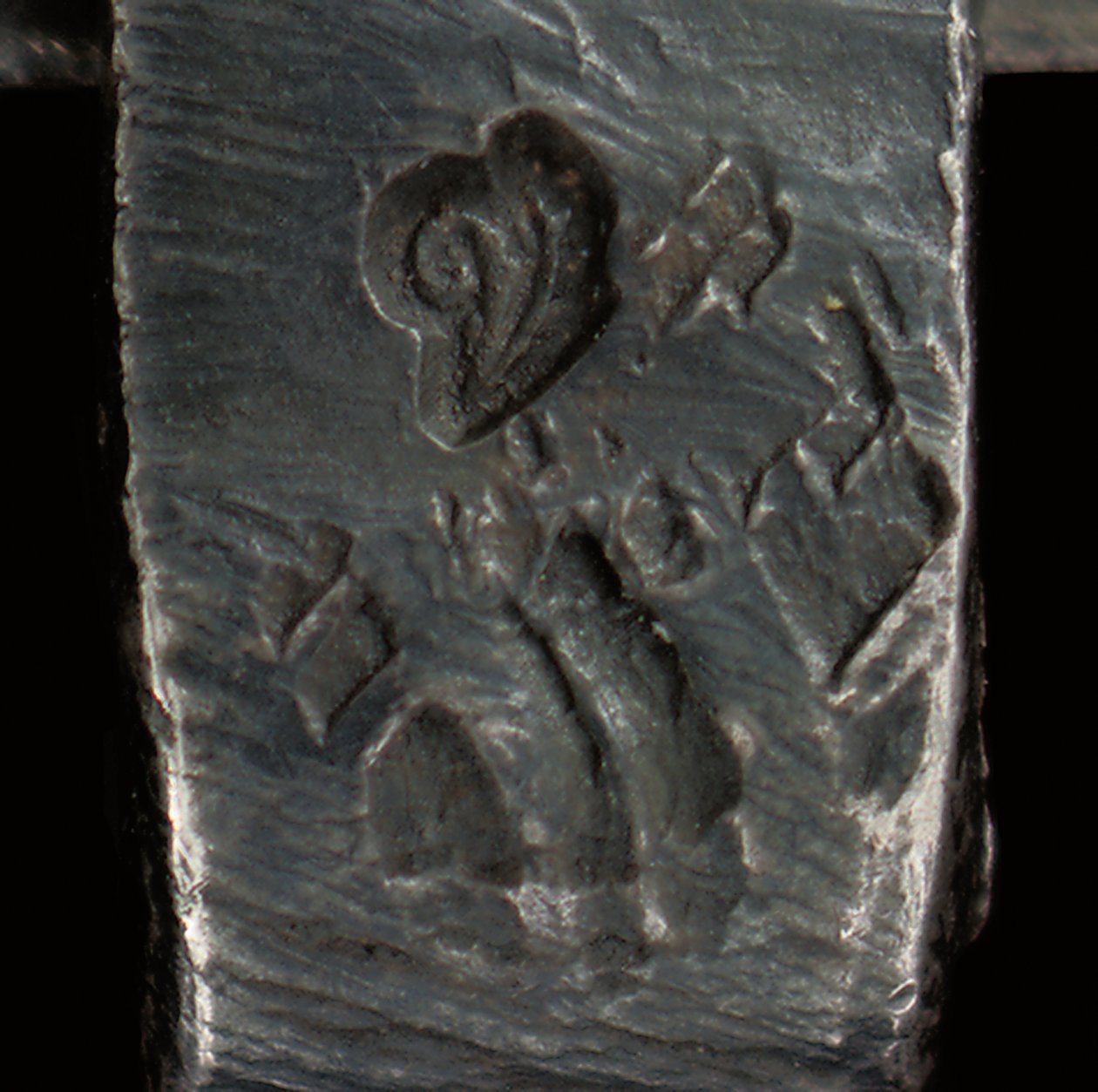 Mikroskooppi, n. 1690 (hopea ja lasi) (katso myös 1121456-60) tekijältä Antoni van Leeuwenhoek