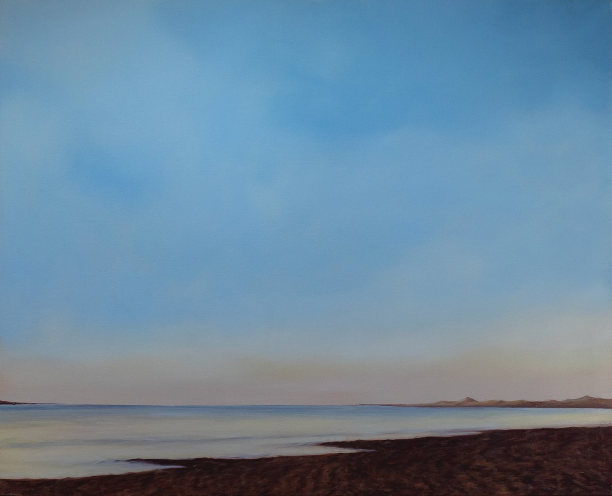 Instow Beach, Vuorovesi, n. 2008 (öljy kankaalle) tekijältä Antonia Myatt