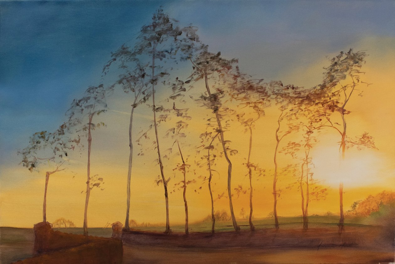 The Newt, Somerset, 2018 (öljy kankaalle) tekijältä Antonia Myatt