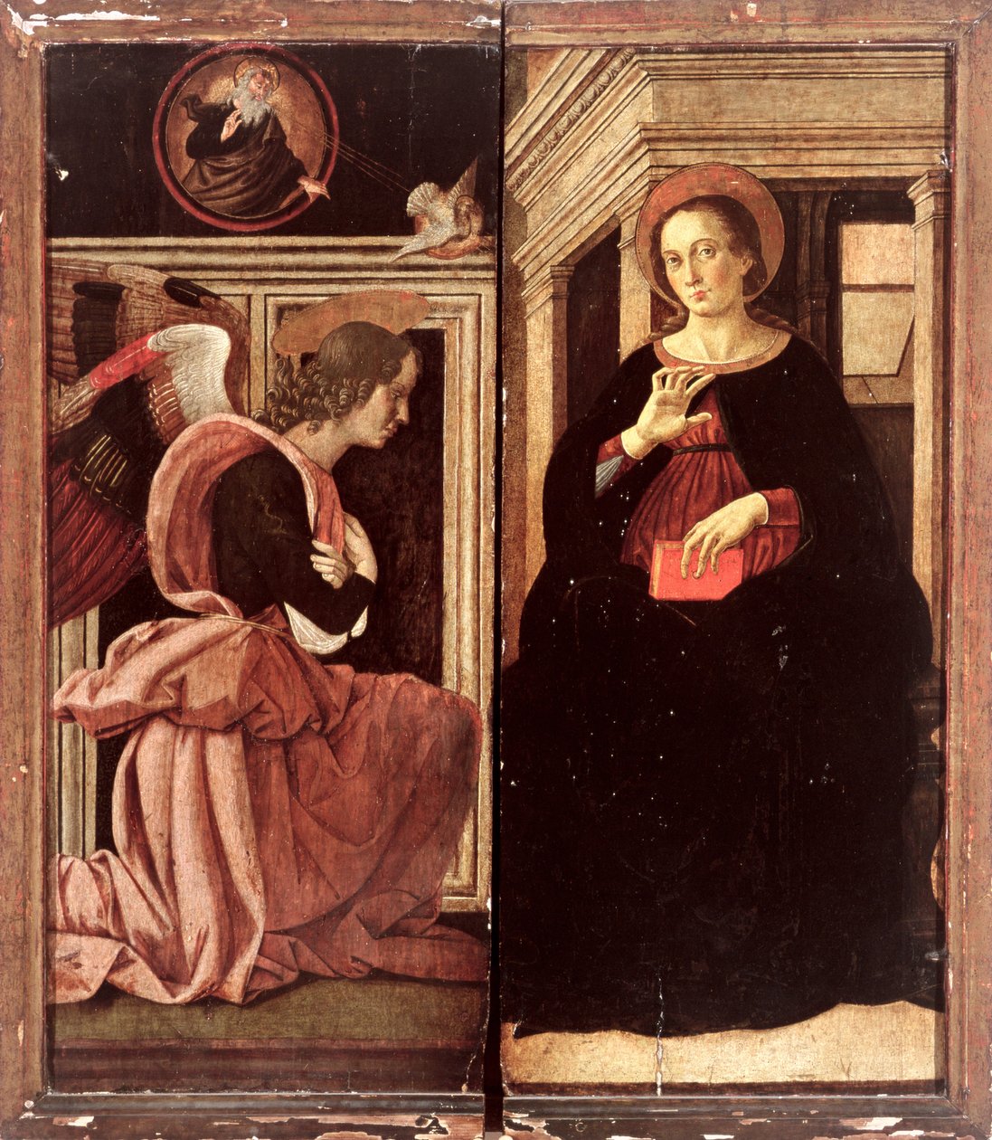 Ilmoitus (tempera paneelissa) tekijältä Antoniazzo Romano