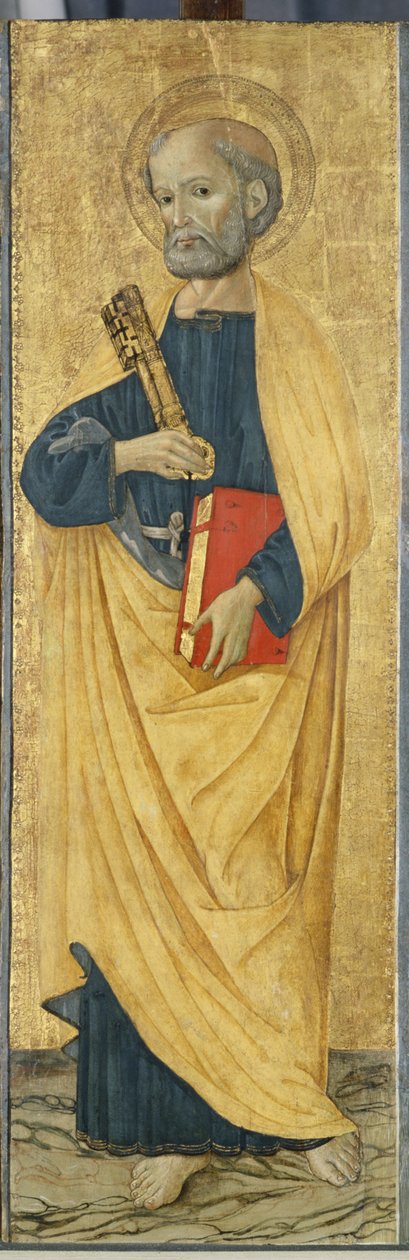 Apostoli Pietari, n. 1500 (tempera poppelipuulla) tekijältä Antoniazzo Romano