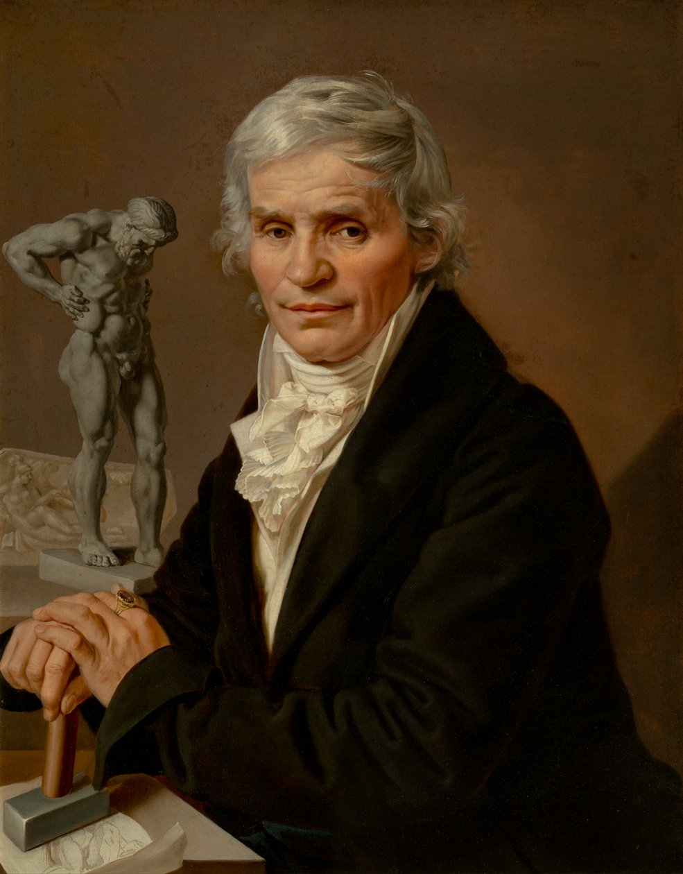 Kuvanveistäjä Josef Malinskyn muotokuva, 1818 tekijältä Antonin Machek
