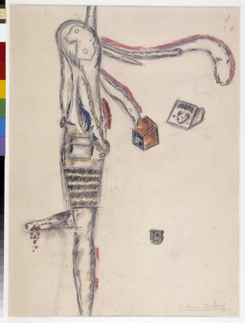 Antonin Artaudin (1896-1948) piirros. 1945 Dim cm 63X48 Musee Cantini, Marseille. tekijältä Antonin Artaud