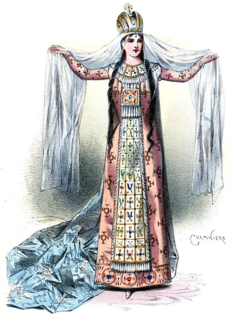 Massenet - Esclarmonde - Sibyl Sanderson, Esclarmonden rooli, prologi 1. taulukko - Antonin-Marie Chatinière, 1889 tekijältä Antonin Marie Chatiniere