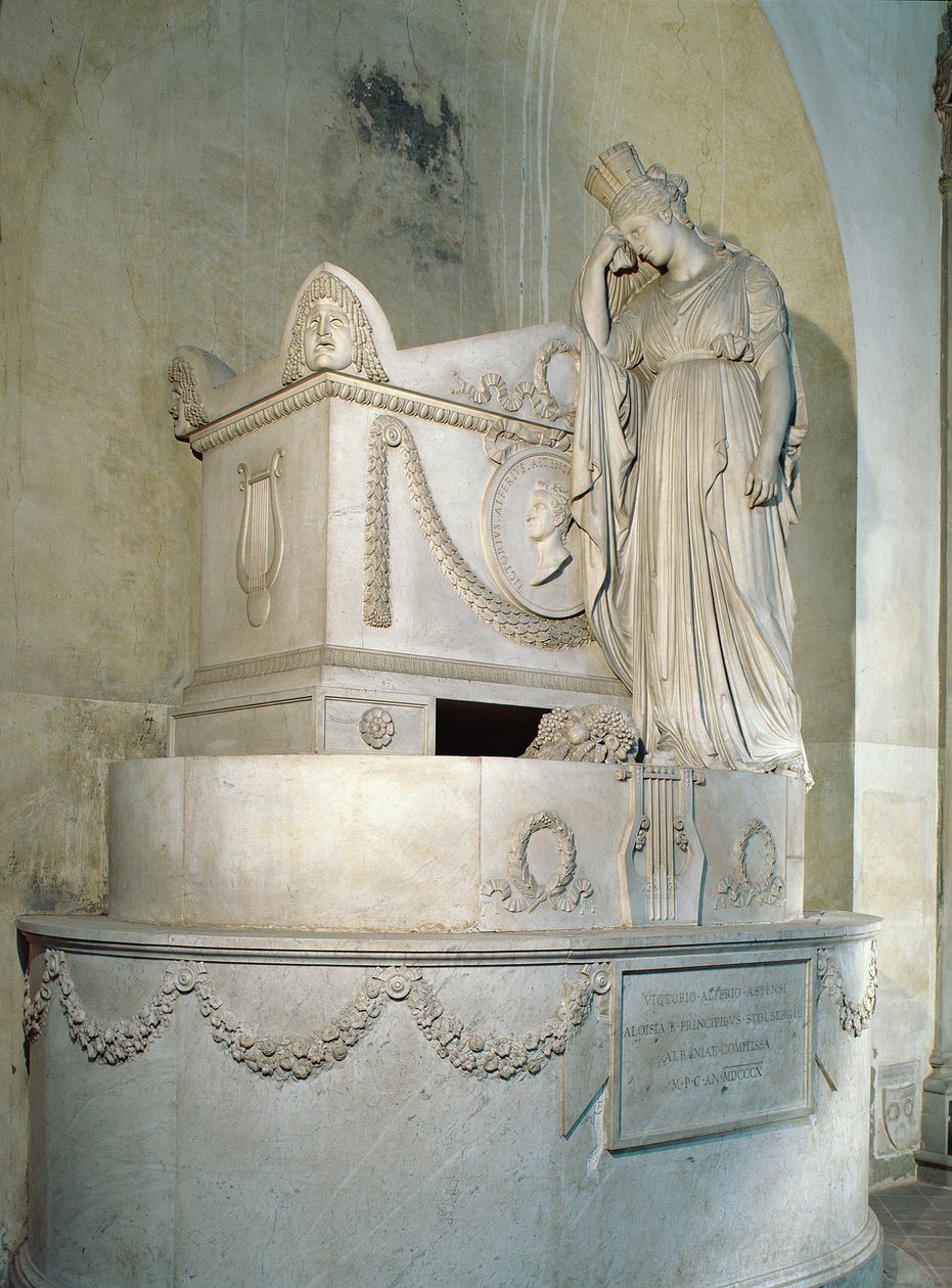 Vittorio Alfierin muistomerkki (marmori) tekijältä Antonio Canova