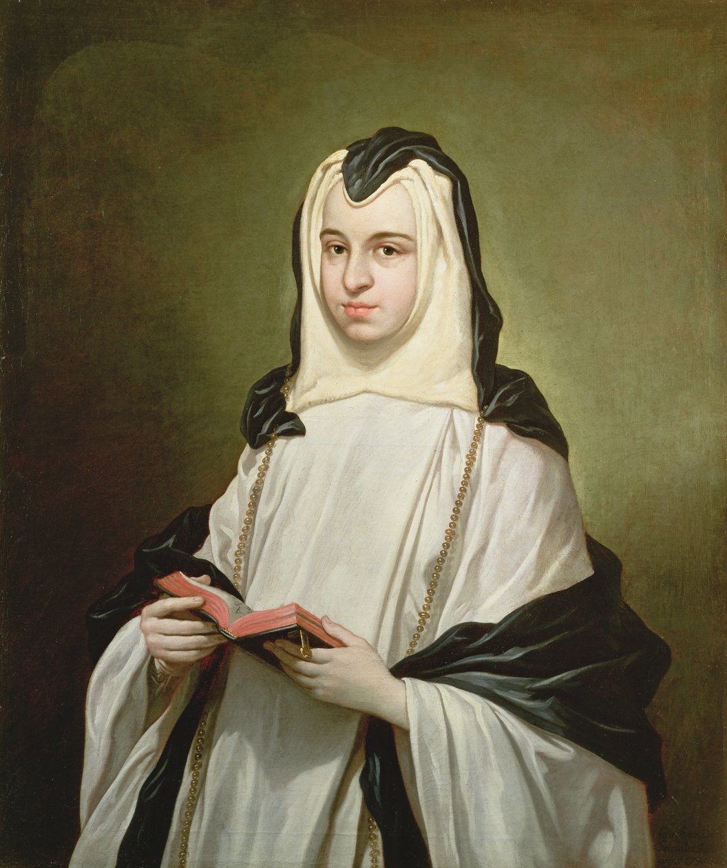 Nunnan muotokuva, 1750 tekijältä Antonio Gonzalez Ruiz