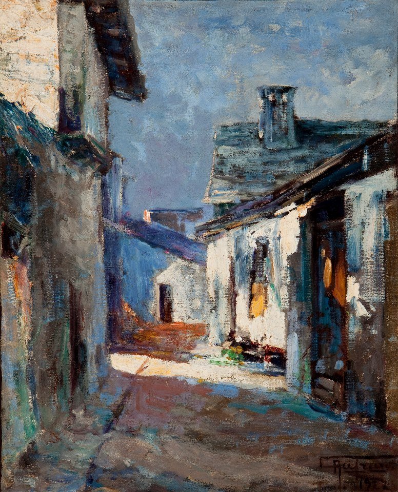 Velhas casas Paisagem tekijältä Antonio Parreiras