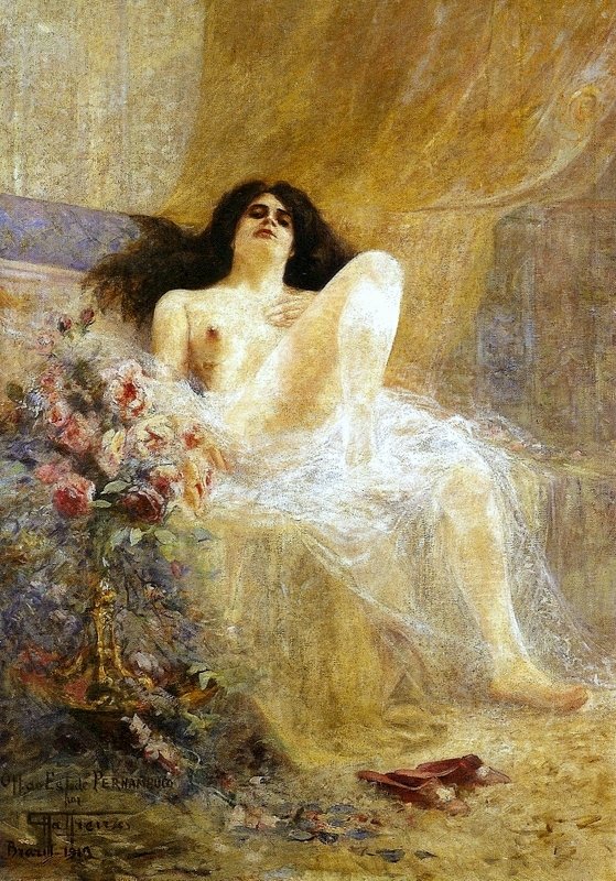Flor brasileira estudo Brasilian kukkatutkimus tekijältä Antonio Parreiras