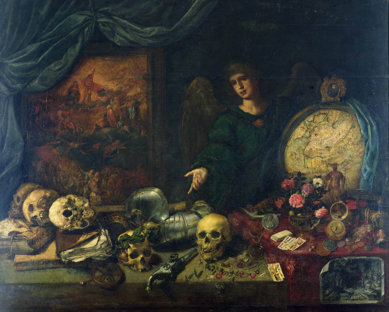 Allegoria turhamaisuudesta, 1650-60 tekijältä Antonio Pereda y Salgado