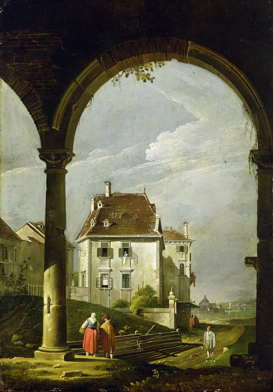 Venetsialainen näkymä, 1817 tekijältä Antonio Pian