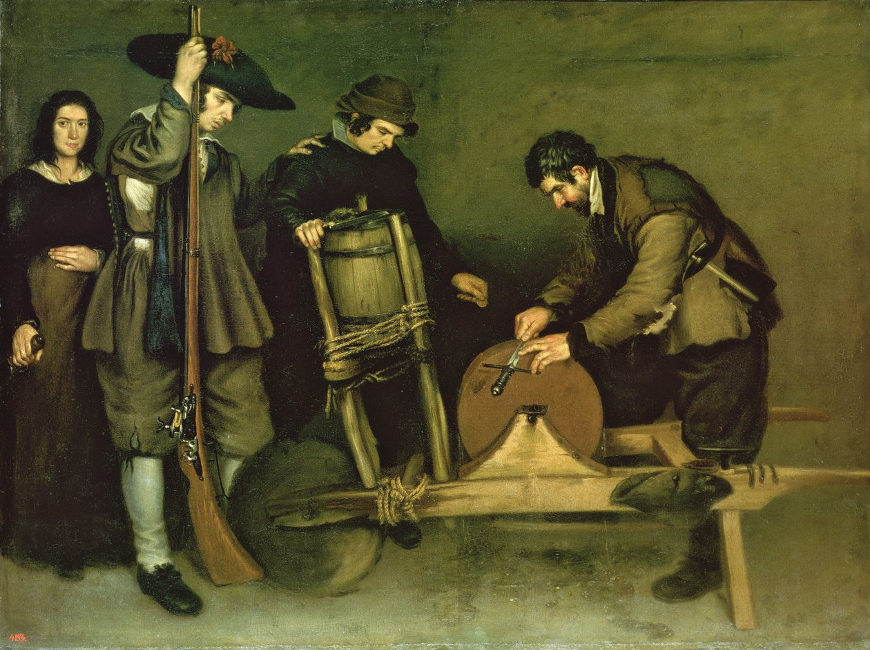 Veitsenhiomakone, 1635-40 tekijältä Antonio de Puga