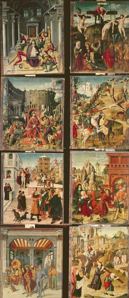 Passion Retablen oikea paneeli, 1517-20 (tempera paneelissa) tekijältä Antonio Ronzen