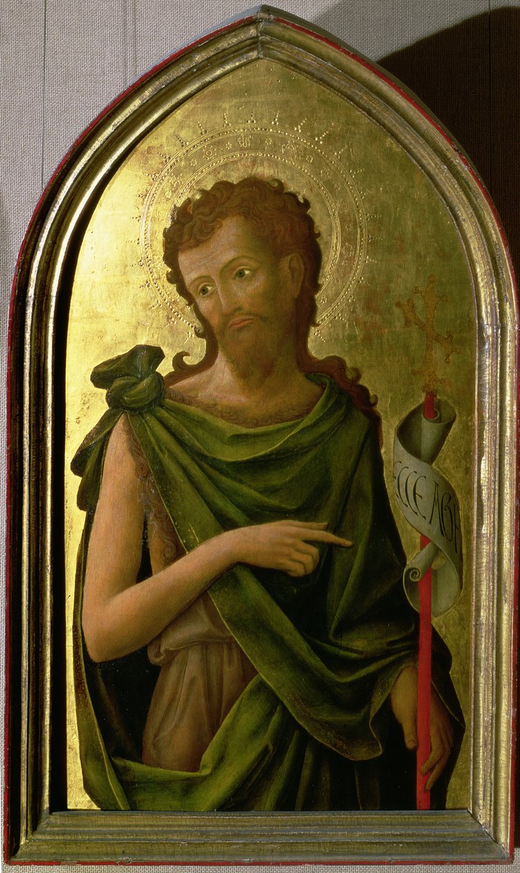 Pyhä Johannes Kastaja, paneeli Padovan Pyhän Francescon kirkosta poistettu polyptyykki, 1451 (paneeli) (katso myös 72516) tekijältä Antonio Vivarini