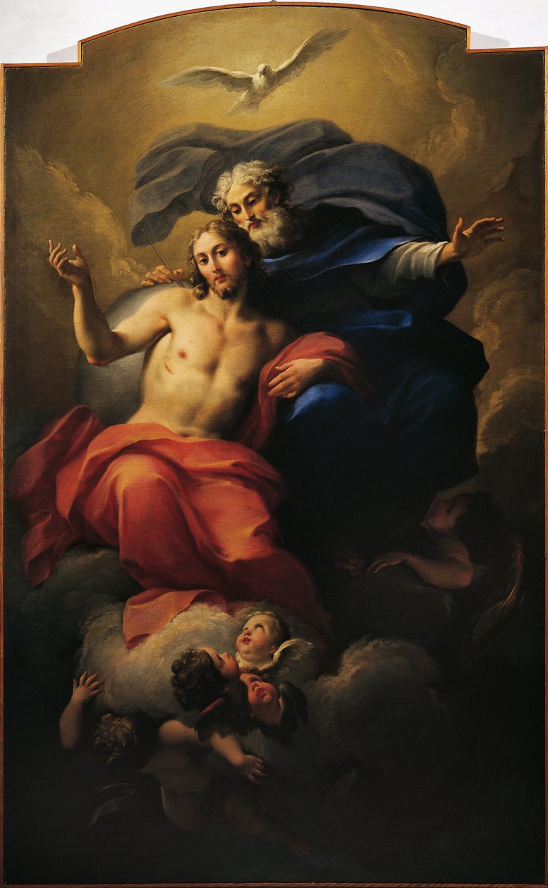 Glory of St Ignatius, Antonio Balestra (1666-1740) (öljy kankaalle) tekijältä Antonio Balestra