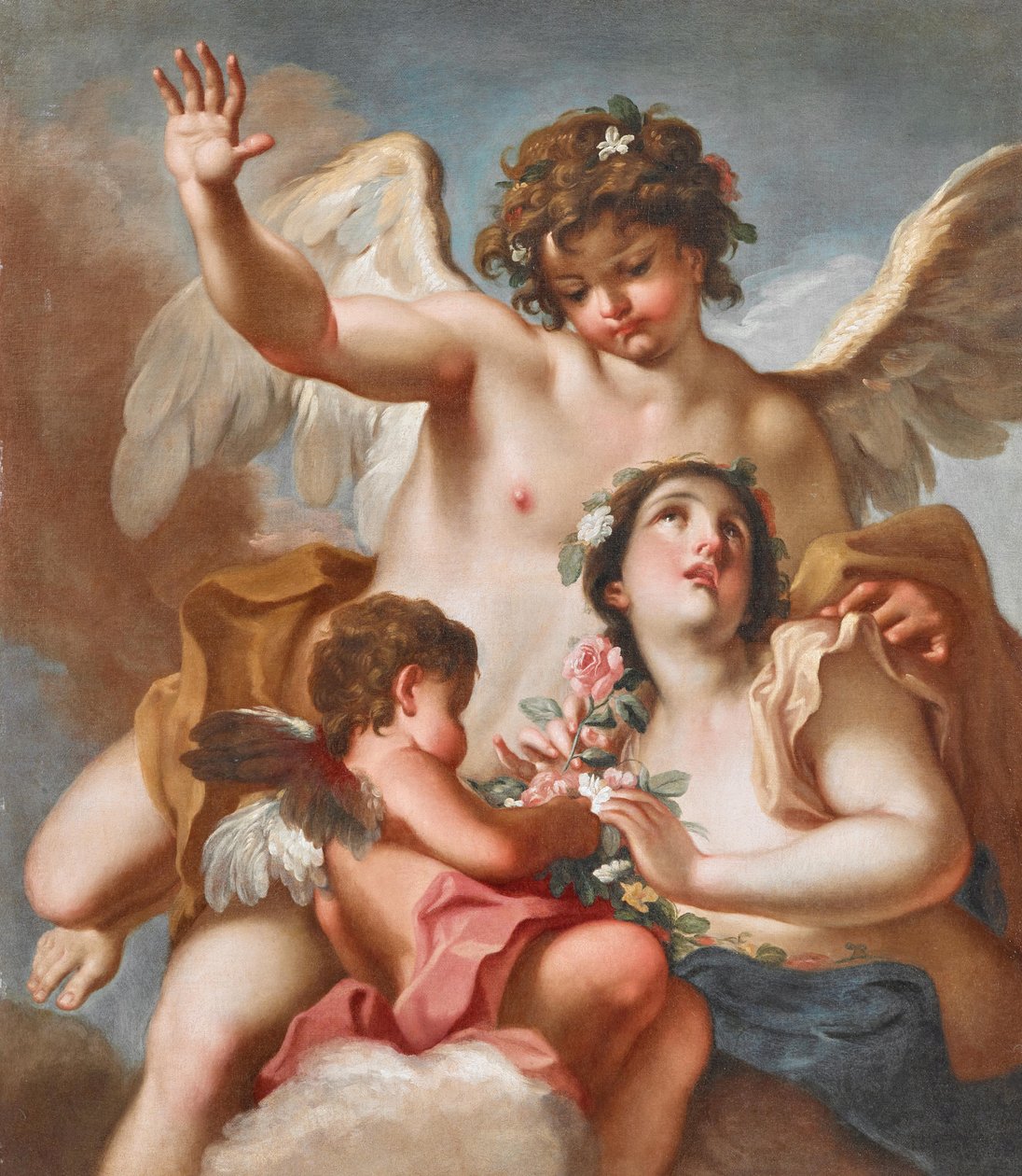Zephyrus, Flora ja Cupido tekijältä Antonio Balestra