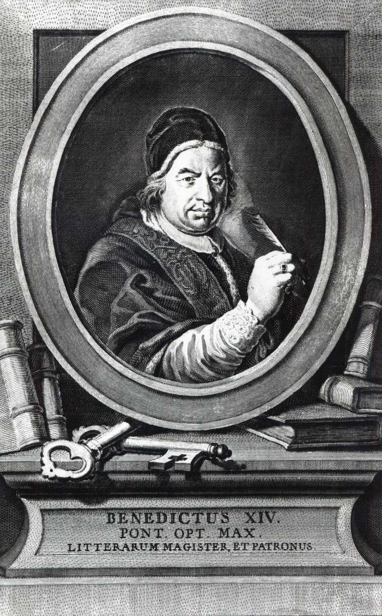 Paavi Benedictus XIV (kaiverrus) tekijältä Antonio Baratti