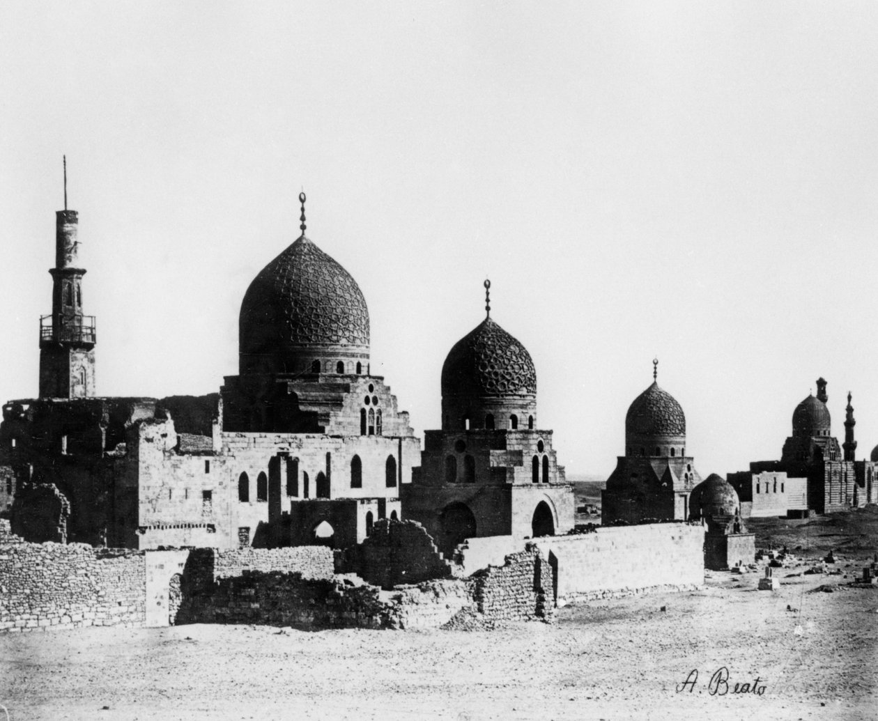 Moskeija, Egypti, 1862 tekijältä Antonio Beato