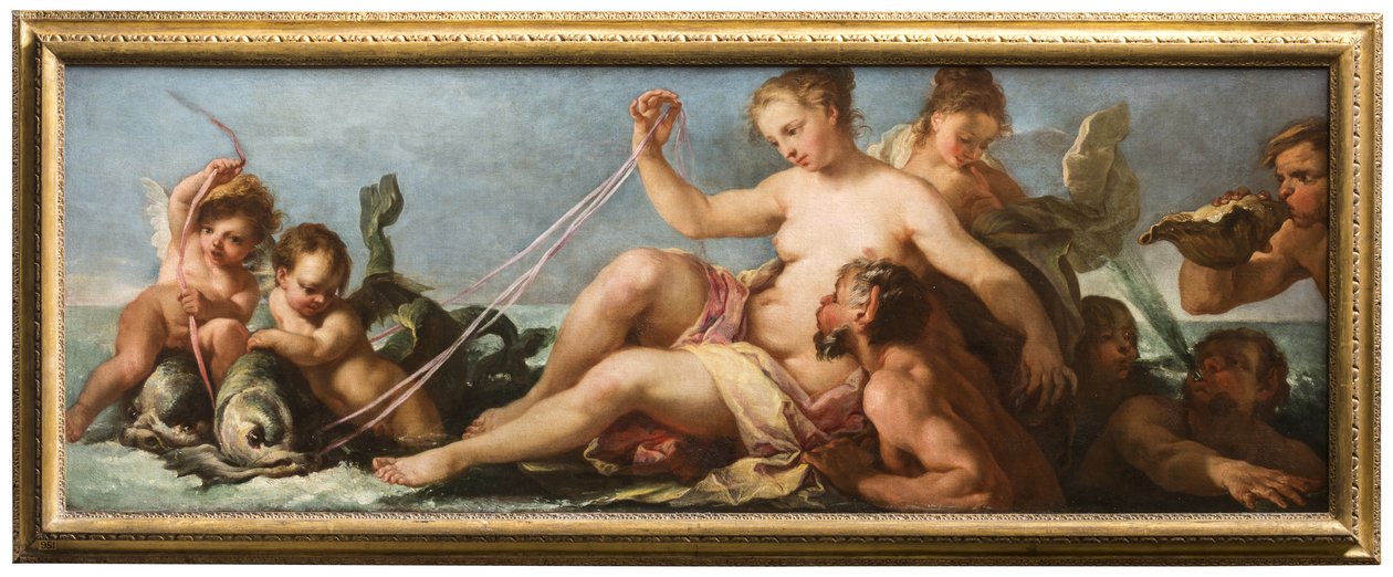 Amfitriitin voitto, n. 1716-22 (öljy kankaalle) tekijältä Antonio Bellucci