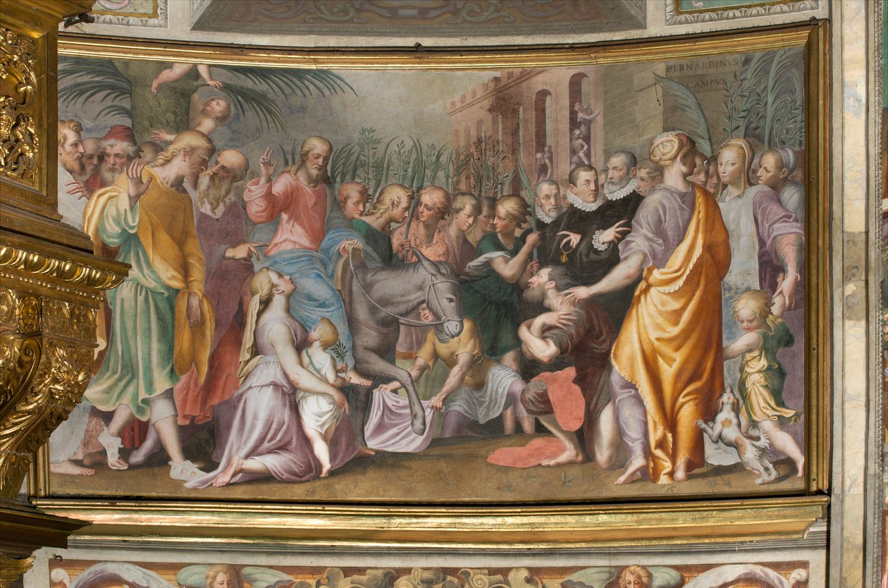 Antonio Campi, Jeesuksen sisäänkäynti Jerusalemiin 1582-84 tekijältä Antonio Campi