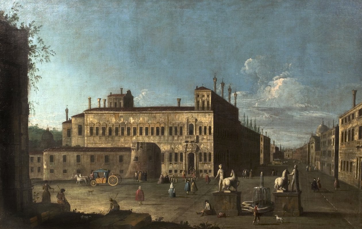 Piazza di Monte Cavallo, Rooma, Italia tekijältä Giovanni Antonio Canal