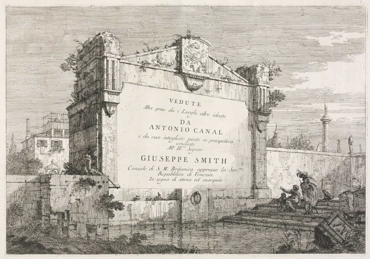 Katselukerrat: Otsikko, 1735-1746. tekijältä Giovanni Antonio Canal