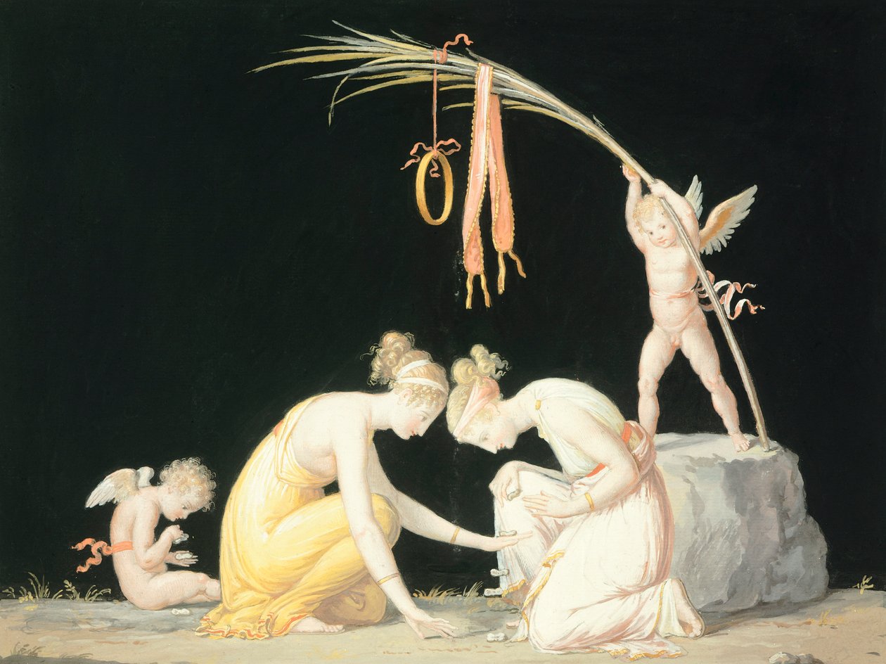 Astragals Players, n.1799 (akvarelli) tekijältä Antonio Canova