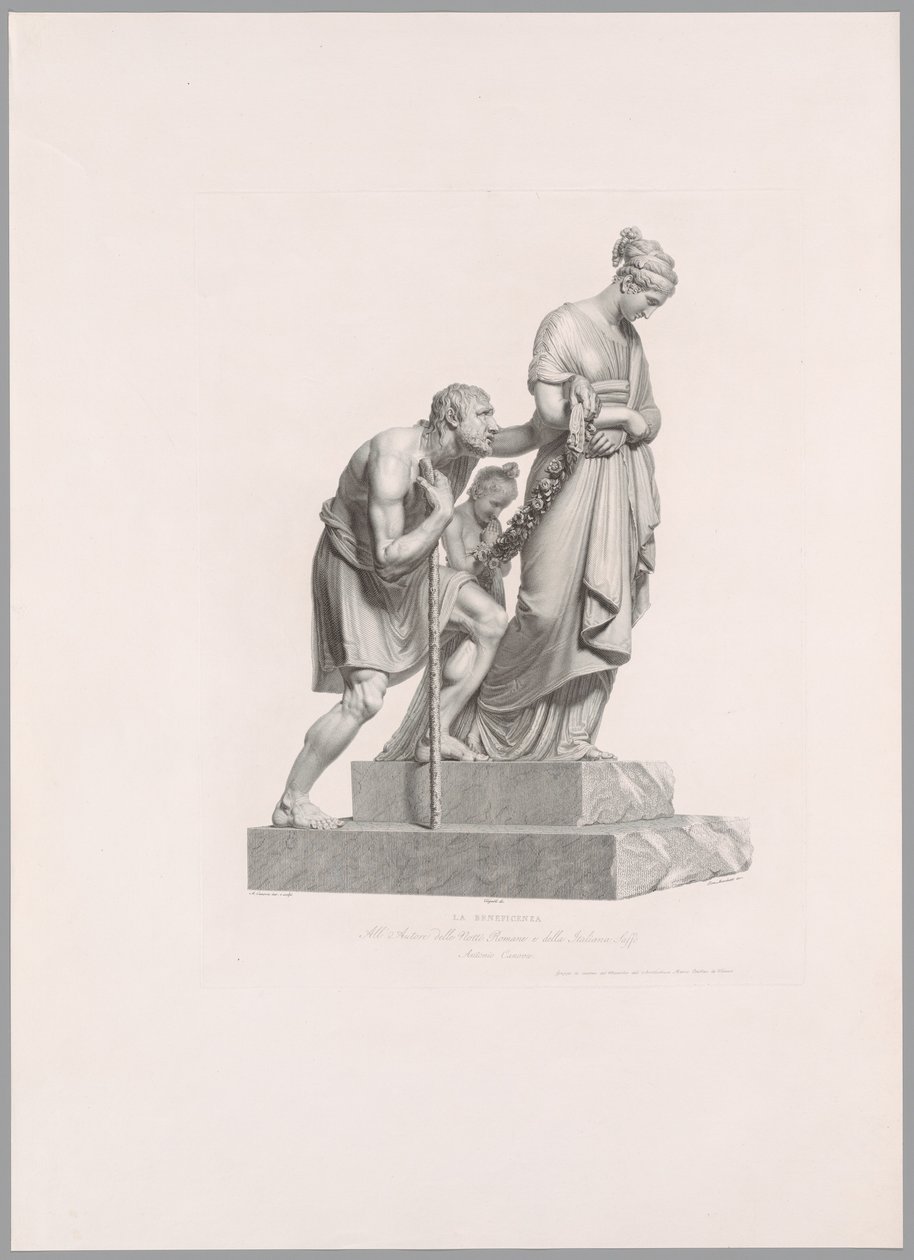 Hyväntekeväisyys, Oeuvre de Canovasta tekijältä Antonio Canova