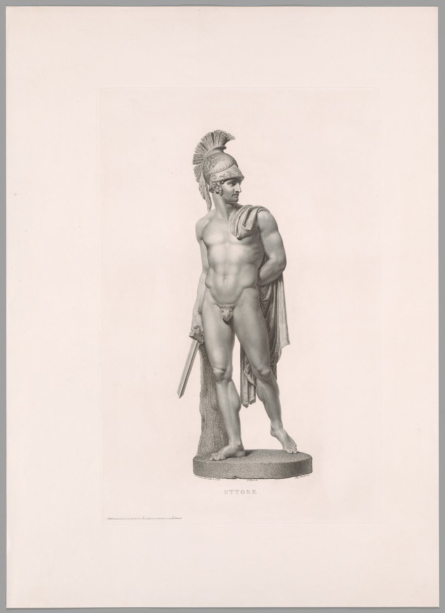 Ettore, Edestä, Work by Canovasta tekijältä Antonio Canova