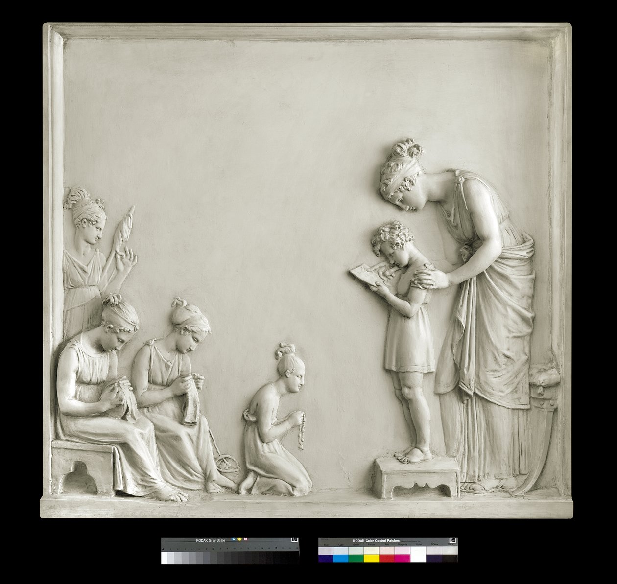 Opetus, 1795 (kipsi) tekijältä Antonio Canova