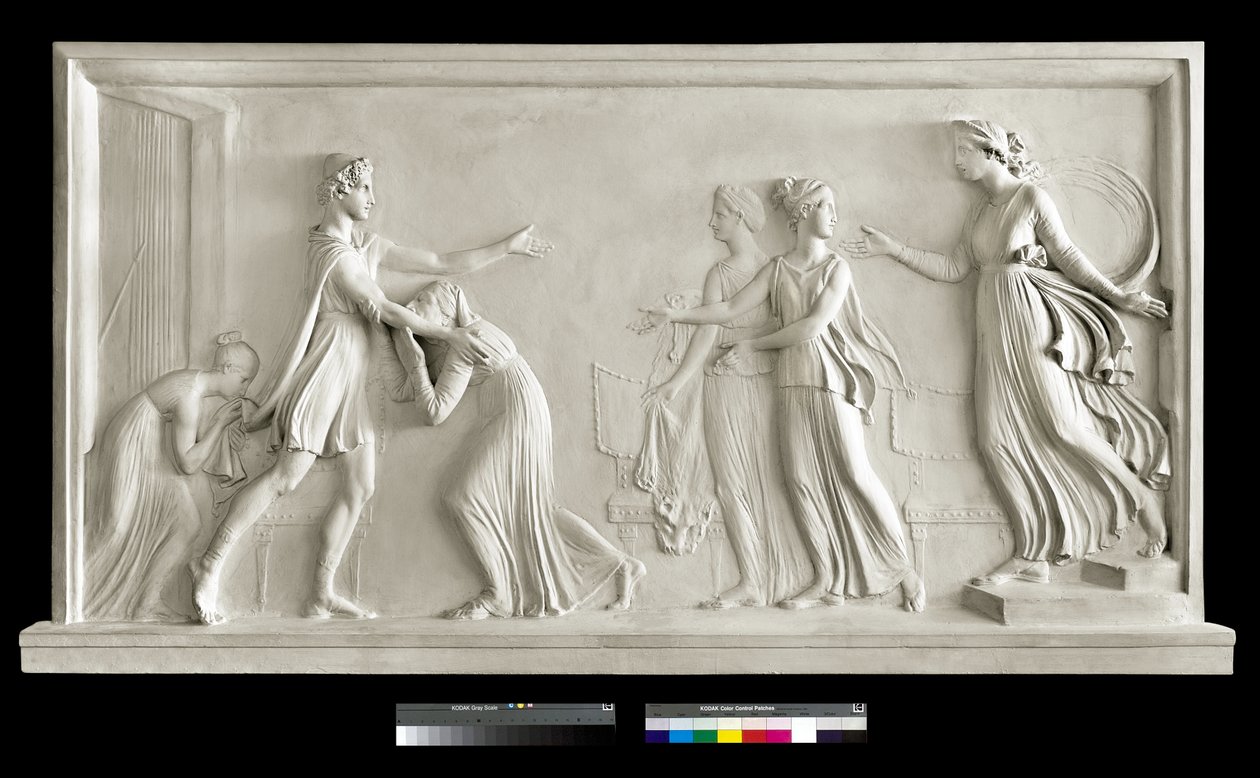 Telemakhoksen paluu, 1787-90 (kipsi) tekijältä Antonio Canova