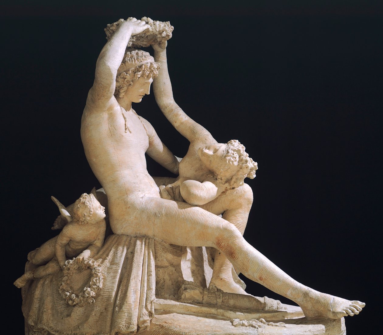 Antonio Canovan (1757-1822) Venus kruunaava rakkaus, malli kipsistä tekijältä Antonio Canova