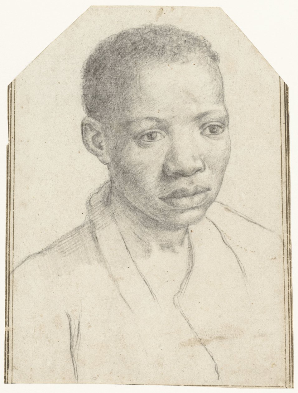 Mustan pojan muotokuva tekijältä Antonio Carracci