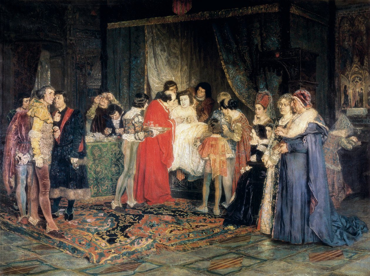 Ferdinand I:n kuolema, Antoni Casanova i Estorachin maalaus tekijältä Antonio Casanova y Estorach