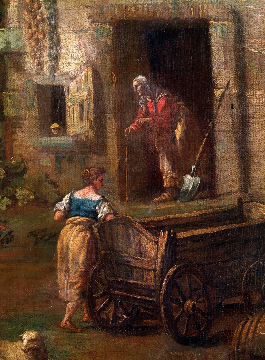 Italian maisemayksityiskohta, 1700-luku tekijältä Antonio Diziani
