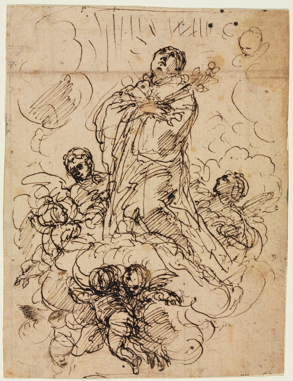 Pyhän apoteoosi, n. 1700. tekijältä Antonio Domenico Gabbiani