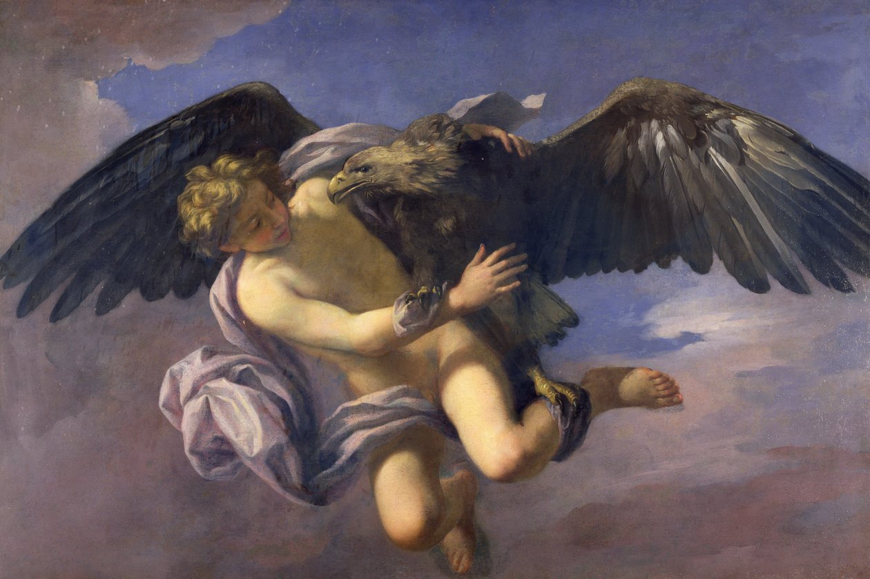 Ganymeden sieppaus, 1700 tekijältä Antonio Domenico Gabbiani