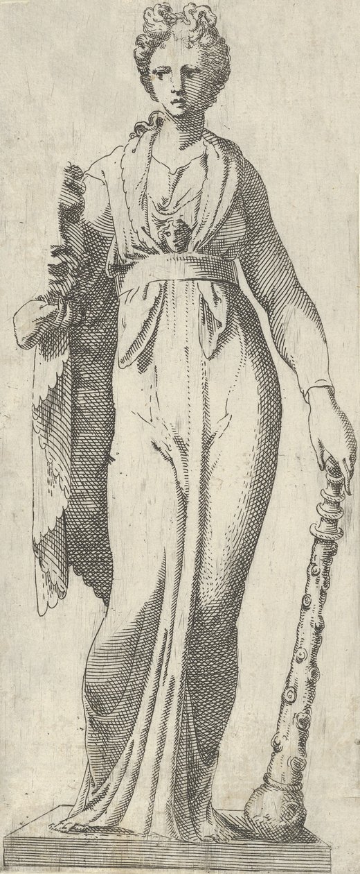 Melpomene, Mattei-sarkofagista, Roomasta, 1540-45. tekijältä Antonio Fantuzzi