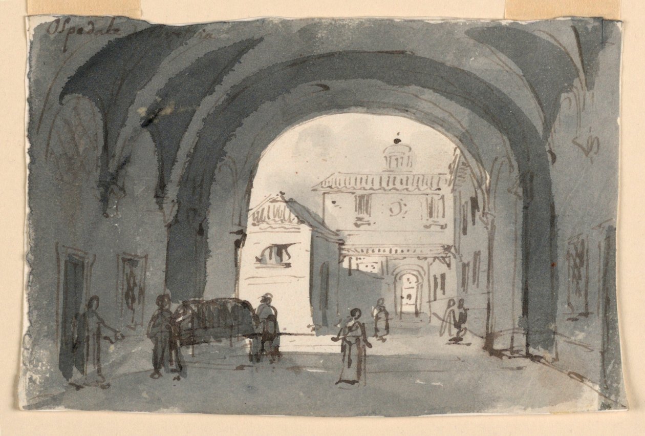 Lavastus, Brescian sairaala tekijältä Antonio Giuseppe Basoli