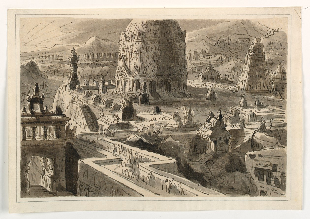 Lavastussuunnittelu, Oriental Town tekijältä Antonio Giuseppe Basoli