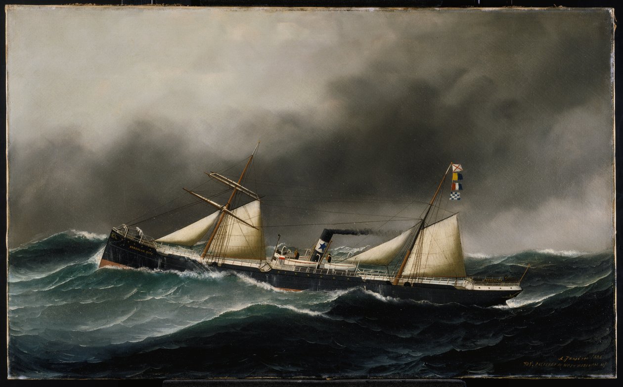 S.S. Brooklyn City, 1886 tekijältä Antonio Jacobsen