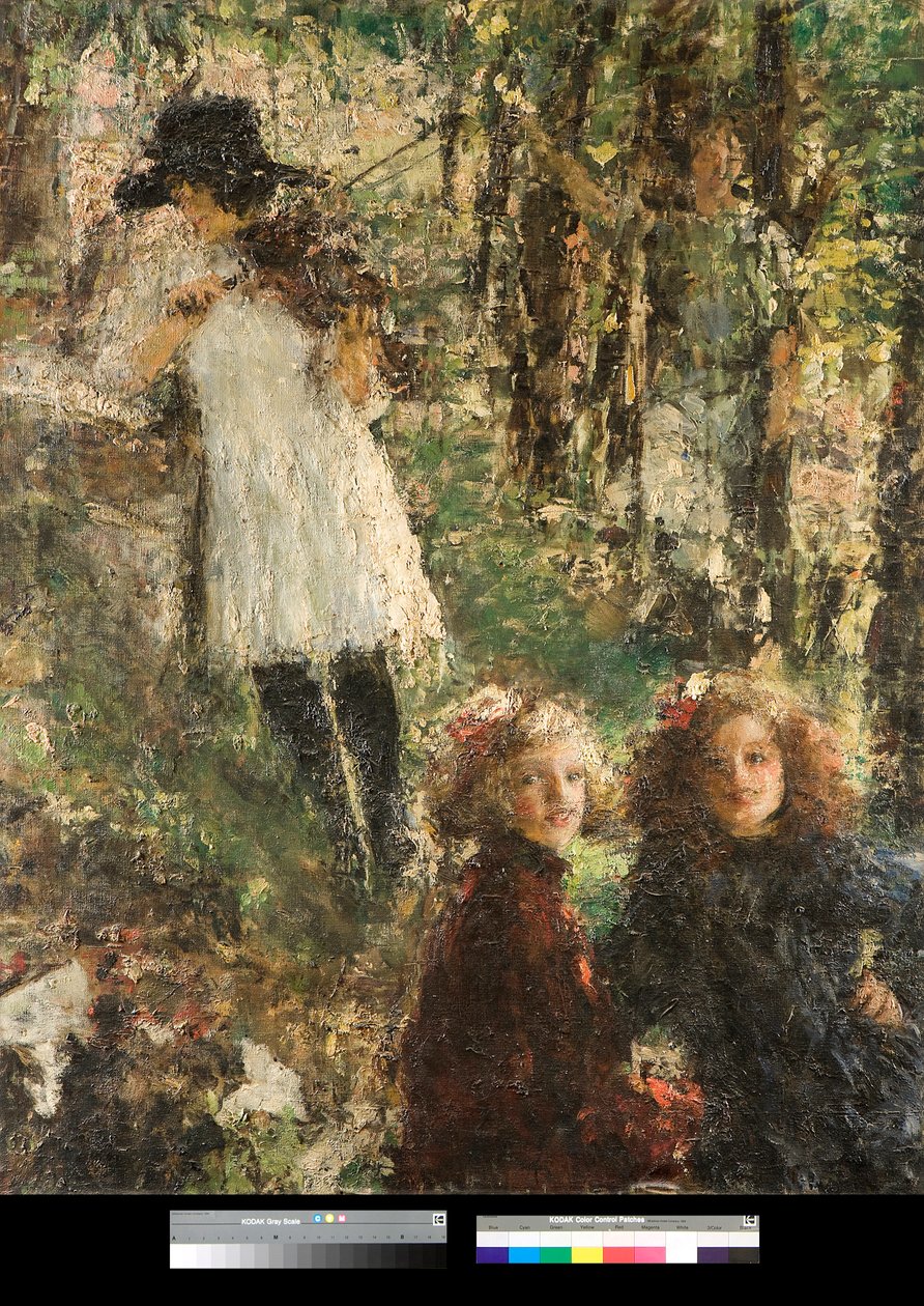 Heijastuksia (heijastuksia) Antonio Mancinin (1852-1930) maalaus 1920 Yksityinen kokoelma tekijältä Antonio Mancini