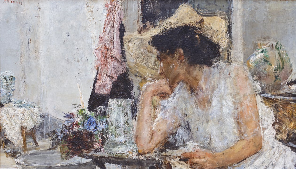 Nainen vessassa tekijältä Antonio Mancini