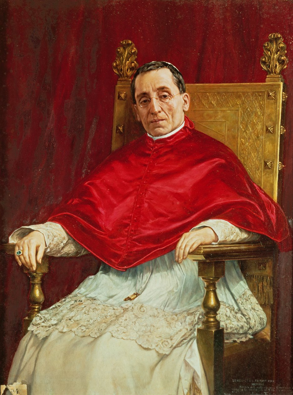 Paavi Benedictus XV:n muotokuva tekijältä Antonio Maria Fabres y Costa