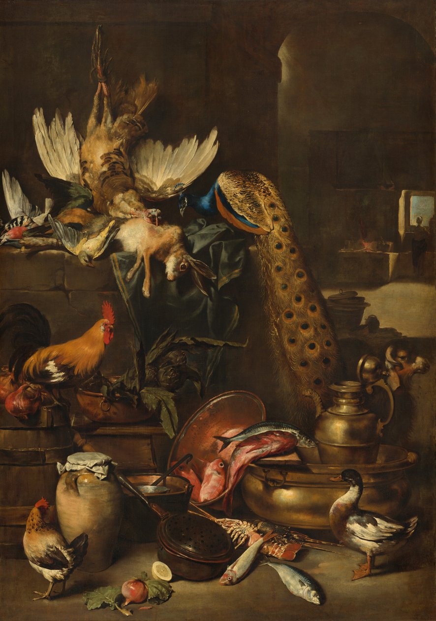 The Larder, luultavasti c. 16501660. tekijältä Antonio Maria Vassallo